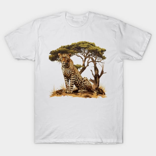 Leopard Design T-Shirt by zooleisurelife